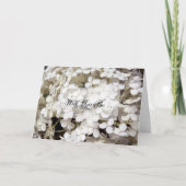 White Hydrangea Flower will you be My Bridesmaid (Voorkant)