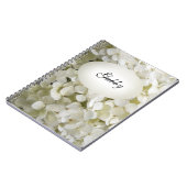 White Hydrangea Flowers Notitieboek (Linkerzijde)