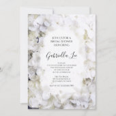 White Hydrangea Flowers Waterverf Vrijgezellenfees Kaart (Voorkant)