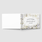 White Hydrangea Flowers Waterverf Wedding Gastenboek (Volledig)
