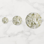 White Hydrangea Flowers Wedding Confetti (Achterkanten)