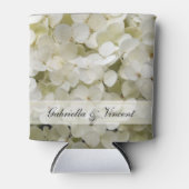 White Hydrangea Flowers Wedding Favor Blikjeskoeler (Voorkant)