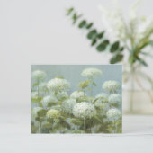 White Hydrangea Garden Briefkaart (Staand voorkant)