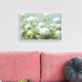 White Hydrangea Garden Canvas Afdruk (Insitu (Woonkamer))