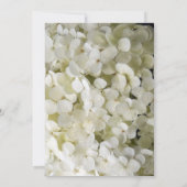 White Hydrangea Gradua Party Invitation Kaart (Achterkant)