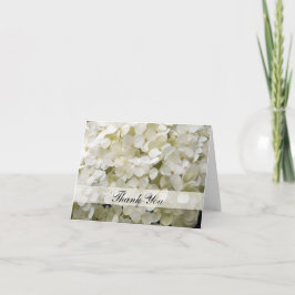 White Hydrangea Hartelijk dank Bedankkaart