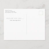 White Hydrangea, jij wordt mijn bruidsmeisje Briefkaart (Achterkant)