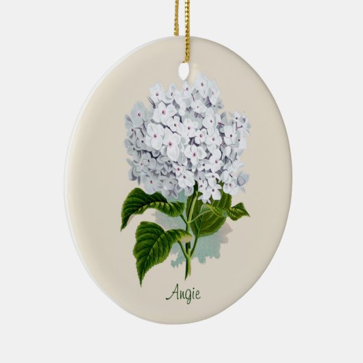 White Hydrangea Ornament (Rechts)