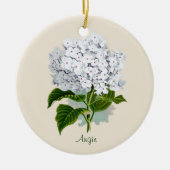 White Hydrangea Ornament (Voorkant)