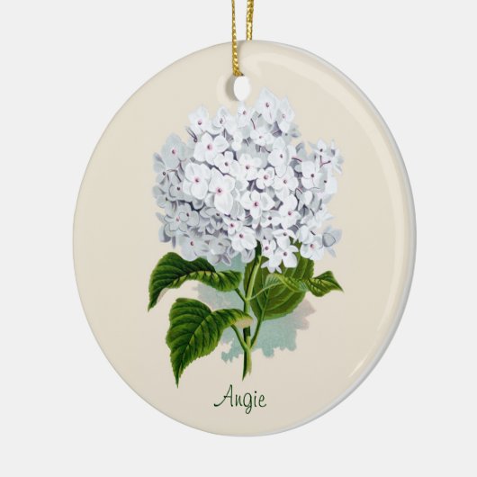 White Hydrangea Ornament (Links)
