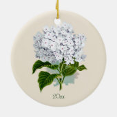 White Hydrangea Ornament (Achterkant)