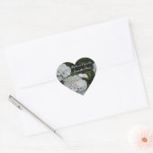 White Hydrangea Save the Date Hart Sticker (Envelop)