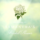 White Hydrangea Vrijgezellenfeest Welkom Raamsticker (Vel 3)