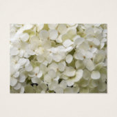 White Hydrangea Wedding Charity Favors Visitekaartjes (Achterkant)