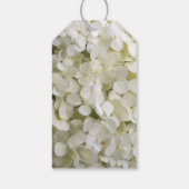 White Hydrangea Wedding Favor Labels Cadeaulabel (Achterkant)
