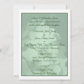 White Hydrangea Wedding Invitation Kaart (Achterkant)