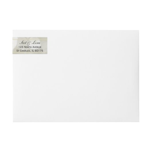 White Hydrangea Wedding Save the Date (Voorkant)