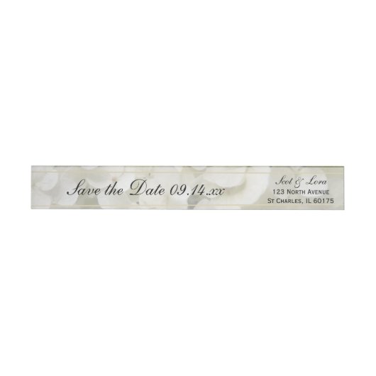 White Hydrangea Wedding Save the Date (Individueel)