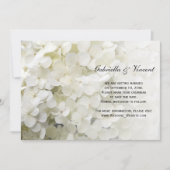 White Hydrangea Wedding Save the Date Notice (Voorkant)