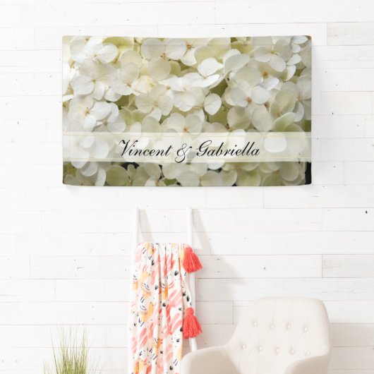 White Hydrangea Wedding Spandoek (Insitu)