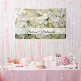 White Hydrangea Wedding Spandoek