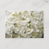 White Hydrangea Wedding Website Kaart (Achterkant)