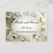 White Hydrangea Wedding Website Kaart (Voorkant)