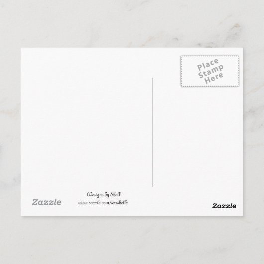 White Hydrangeas Briefkaart (Achterkant)