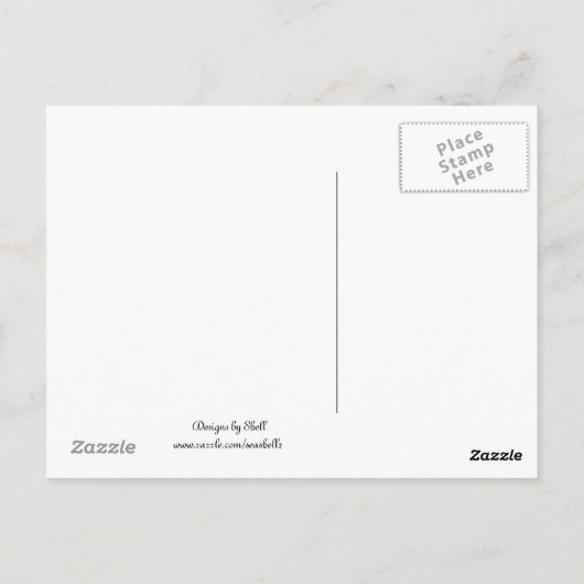 White Hydrangeas Briefkaart (Achterkant)