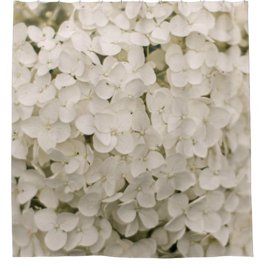 White Hydrangeas Douchegordijn (Voorkant)