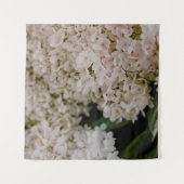 WHITE HYDRANGEAS IN BLOOM WANDKLEED (Voorkant (horizontaal))