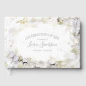 White Hydrangeas Waterverf Celebration of Life Gastenboek (Voorkant)