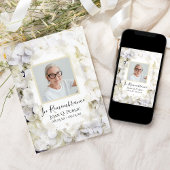 White Hydrangeas Waterverf Death Jubileum Kaart