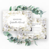 White Hydrangeas Waterverf Wedding Advice Kaarten