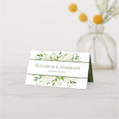 White Hydrangeas Wedding Plaatskaartje (Achterkant)