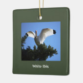 White Ibis Bird Ornament (Links)