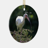 White Ibis Bird Ornament (Rechts)