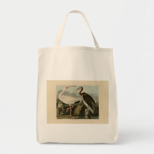 White Ibis - John James Audubon's Birds of America Tote Bag (Voorkant)