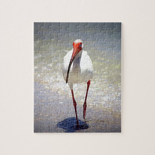 White Ibis Strut Legpuzzel (Verticaal)