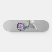 White Ice Dragon met Magical Sphere Persoonlijk Skateboard (Horizontaal)
