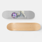 White Ice Dragon met Magical Sphere Persoonlijk Skateboard (Horizontaal)