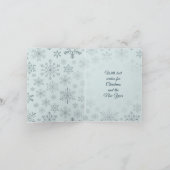 White Ice Schaats Kerst Kaart (Binnen)