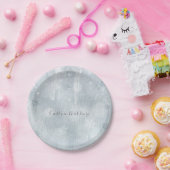 White Ice Snowflakes Winter Wonderland Party Papieren Bordje (Feest)