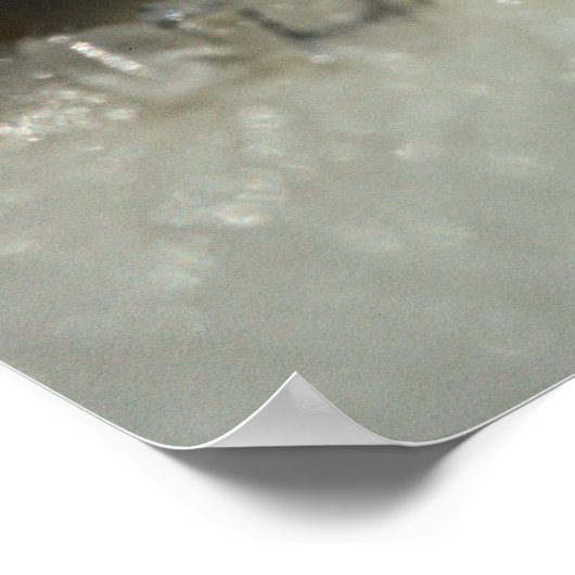 White Icing with Sugar Closeup Photo Poster (Hoek)