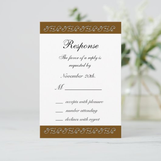 White Icking on Chocolate RSVP (Staand voorkant)