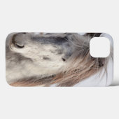 White IJslands Horse Headshot Case-Mate iPhone Case (Achterkant (horizontaal))