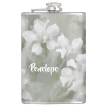 White Impressionist Botanical Art met naam