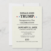 White Inauguration Invitation Kaart (Voorkant)