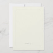 White Inauguration Invitation Kaart (Achterkant)