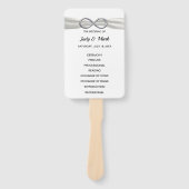 White Infinity Trouwprogramma Fans Handwaaier (Voorkant)